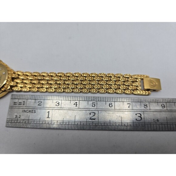 Croton Lady Harris Womens Gold Tone Diamond Quartz Dress Watch New Battery main image 4